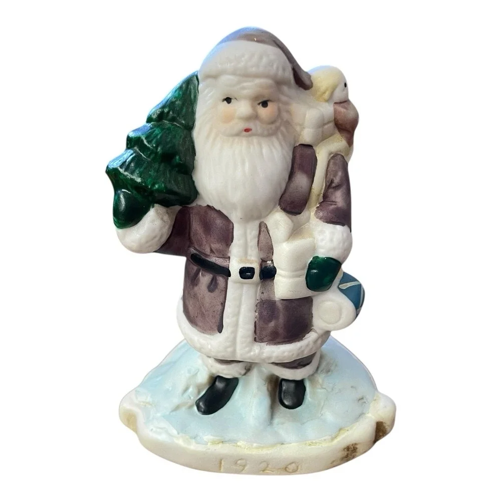 The Contemporary Santa 1920 Santa Through‎ The Years Porcelain Figure